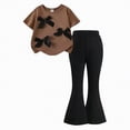 thumbnail image 4 of HCNTES Girls Clothes 2 Piece Cute Butterfly T-Shirt Tops & Cargo Pants Spring Summer Outfits Teen Tween Girls Summer Clothing Set, 4 of 4