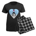 thumbnail image 5 of CafePress - Loving Penguins Women's Dark Pajamas - Women's Short Sleeve Print T-Shirt and Pants Dark Cotton Pajama Set, 5 of 7
