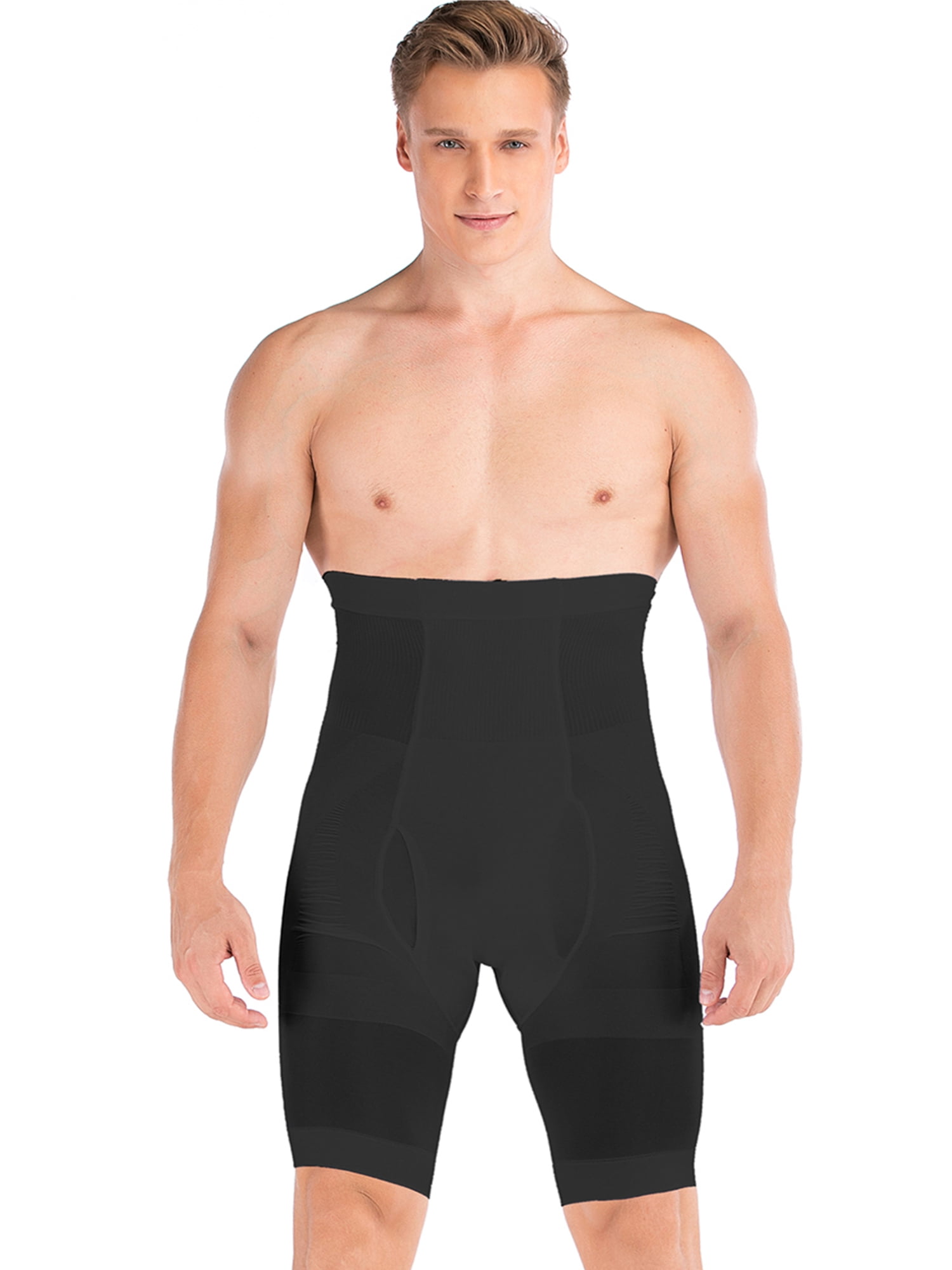 SAYFUT Men Tummy Control Shorts High Waist Slimming Shapewear Body