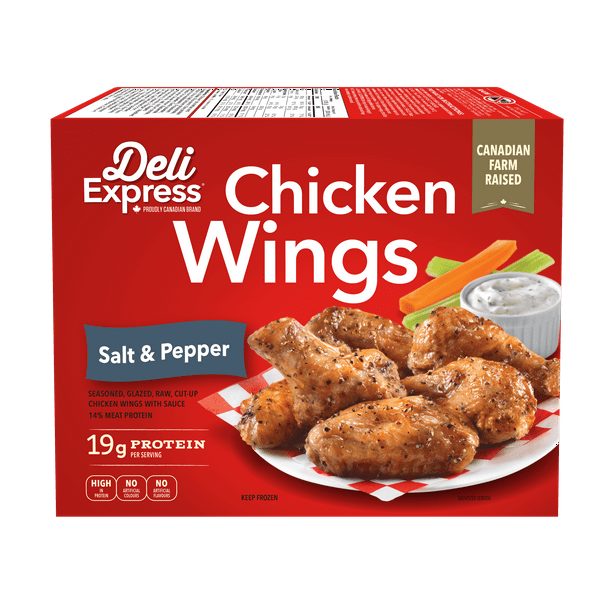 Deli Express Salt & Pepper Chicken Wings, 505 g Walmart.ca