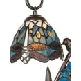thumbnail image 7 of Dale Tiffany 1-Light Metal & Art Glass Table Lamp in Bronze/Blue, 7 of 7