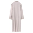 thumbnail image 4 of Thobes Men Long Sleeve Button Down Thobe Men Casual Henley Shirts Embroidered Thobe Eid Outfit Prayer Clothes, 4 of 9