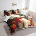 thumbnail image 3 of Manfei 3D Christmas Dog 7-Piece Twin Bedding Sets, Cute Pug Animal Bedding Comforter Set, Winter Xmas Tree Gifts Reversible Sheet Sets, Breathable Home Decor, 3 of 7