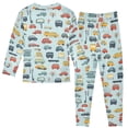 thumbnail image 2 of Dailycode Cotton Pajama Set Snug Fit Long Sleeve Top and Pants for 18M-8Y Skyscraper Car Tree, 2 of 7