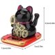 thumbnail image 2 of Gato de la suerte con brazo oscilante solar, bonito gato de la suerte, decoración para el hogar y el coche (gato de la suerte negro), 2 of 5