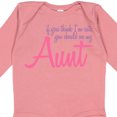 thumbnail image 4 of Inktastic Cute Aunt Boys or Girls Long Sleeve Baby Bodysuit, 4 of 5