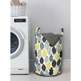 thumbnail image 3 of Autumn Laundry Bag, Continuous Pattern of Abstract Leaves, Hamper Basket with Handles Drawstring Closure for Laundromats, 13" x 19", Multicolor, by Ambesonne, 3 of 4
