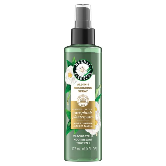 Herbal Essences All-in-1 Nourishing Spray, Certified Pure Plants, with Aloe and Camellia Flower Oil