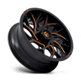 thumbnail image 2 of Fuel UTV Aluminum Rim D780 RUNNER UTV 22X7in Gloss Black Milled Orange Finish, D7802270A540, 2 of 3