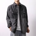 thumbnail image 5 of Npasoilc Denim Cargo Shirt For Men Long Sleeve Button Down Western Retro Casual Jean Work Shirts Lapel Jean Shirt Soft Fall Tops Comfortable Stylish Sweatshirts, 5 of 9