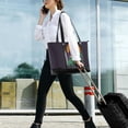 thumbnail image 5 of FORMRS Canvas Laptop Tote Bag for Women with 15.6" Computer Compartments Shoulder Handbag, Abstract Animals, 5 of 7