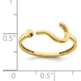 thumbnail image 4 of 14K Yellow Gold Question Mark Adjustable Ring Size 7, 4 of 7