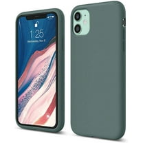 elago Compatible with iPhone 11 Case, Premium Liquid Silicone [Midnight Green]