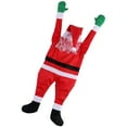 thumbnail image 4 of Navidad Santa Suit Gutter Hanging Santa Claus Creative Party Decoration para la pared del coche de la yarda, 4 of 5
