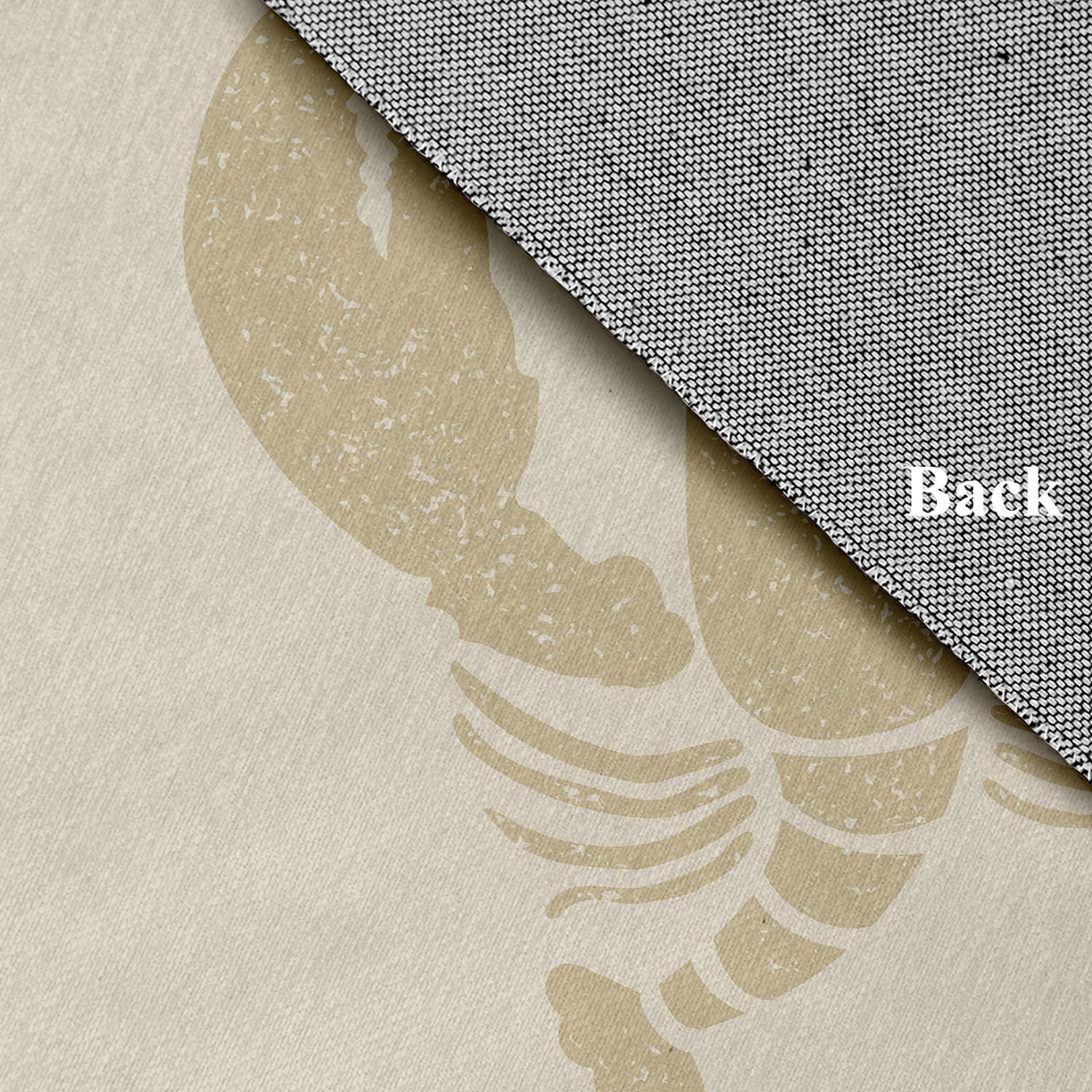 Simply Daisy 18 x 30 Lobster Nautical Chenille Rug, Taupe