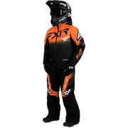 FXR Black Orange White Child Boost Monosuit Knit Cuffs FAST Thermal Flex - 6 223008-1030-06