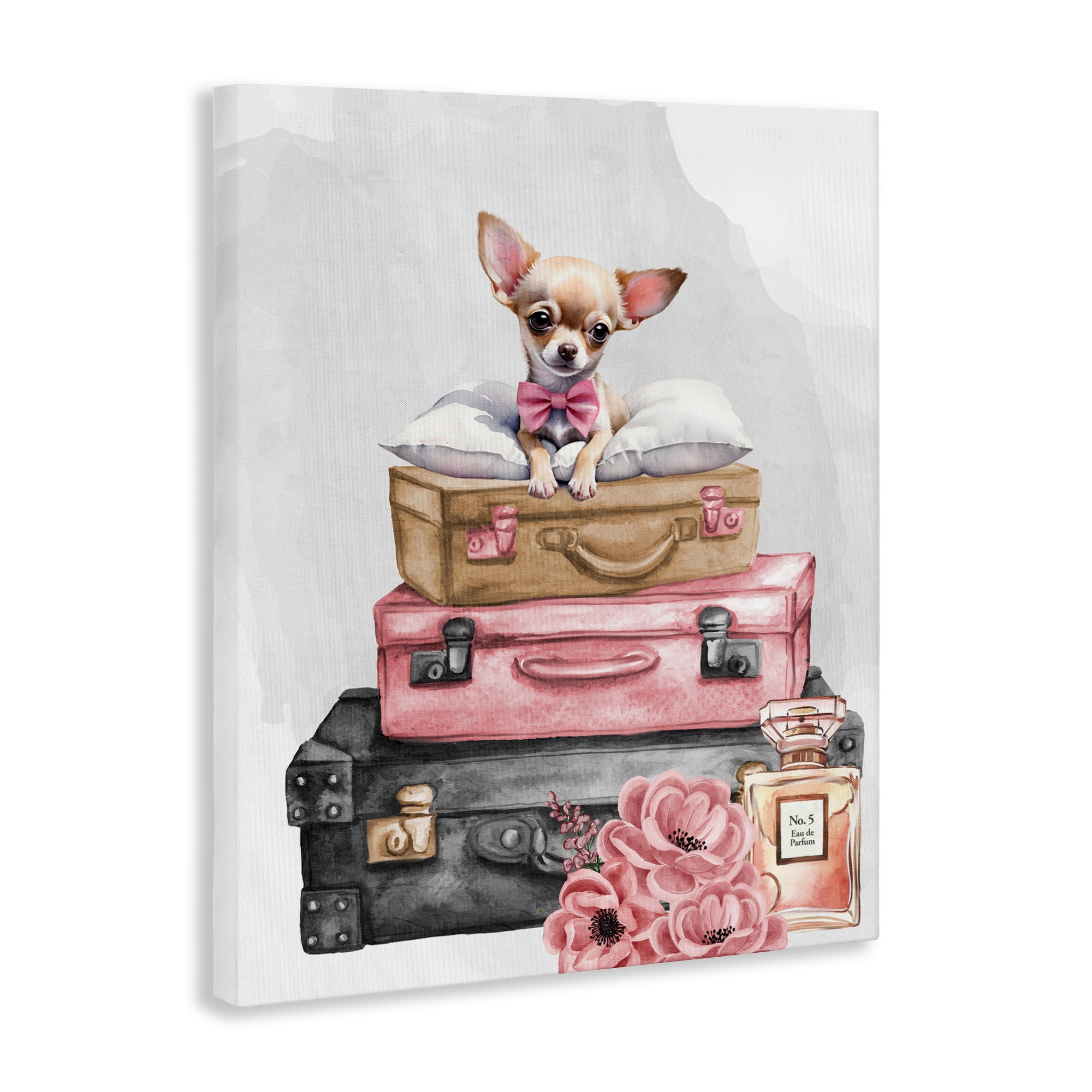 Stupell Industries Trendy Pup Travel Canvas Wall Art, design by Kim Allen