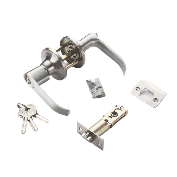 Cerradura de puerta Eigraketly tres bolas de acero plateado 25-45mm