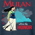thumbnail image 3 of Disney Mulan - Live By Honor - Women's Lightweight French Terry Long Sleeve Shirt, 3 of 5