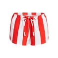 thumbnail image 5 of No Boundaries Striped French Terry Baja Shorts, 2.5" Inseam, Women's, 5 of 5