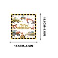 thumbnail image 3 of Antqov Excavator Birthday Party Theme Tableware Set Disposable Decorative Tableware Paper Set, Home Accessories, 3 of 4