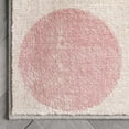 thumbnail image 4 of Well Woven Avri Grey & Blush Boxes & Circles Border Pattern Area Rug 5x7 (5'3" x 7'3"), 4 of 7