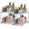 thumbnail image 5 of 2-Tier Under Sink Storage Sliding Basket Organizer Drawer 2 Pack, Silver, 5 of 7
