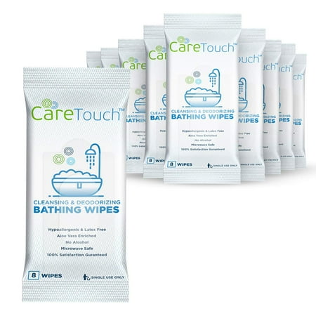 Care Touch Body Wet Wipes with Cleansing & Deodorizing Solution – Shower Wipes for Adults – Great for Gym Camping Travel and Bathing (80 Wipes Total) Care Touch Body Wet Wipes with Cleansing & Deodorizing Solution – Shower Wipes for Adults – Great for Gym Camping Travel and Bathing (80 Wipes Total)