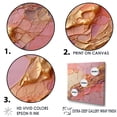 thumbnail image 3 of Designart "Pink And Gold Pottery In Minimalism" Abstract Spirals Canvas Prints, 3 of 7