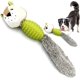 thumbnail image 1 of Squeaky Plush Dog Toy For Medium Large Dogs Puppy, 3 In 1(squeaky Stuffed Head, Rubber Body, And Crinkle Paper Tail) Durable Dog Chew Toys Pet Toys (s, 1 of 4