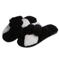 thumbnail image 1 of Coofit Cross Band Slippers Plush: Non-skid Fluffy Slippers Open Toe Slippers for Women, 1 of 10