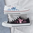 thumbnail image 1 of Disney Lilo &amperio; Zapatos de lona de puntada, zapatos con patrón de pequeño monstruo de dibujos animados Kawaii, zapatos de lona bajos deportivos informales a la modaS0135 Deng Xun unisex, 1 of 2