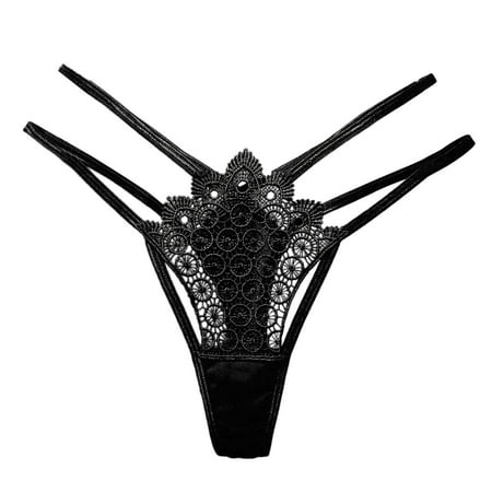 Yuhangmm Women s Panties Women Underwear Thongs Lace Bikini Panties G String Thong Stretch Ladie Brief Thong Womens Bikini High Cut Underwear