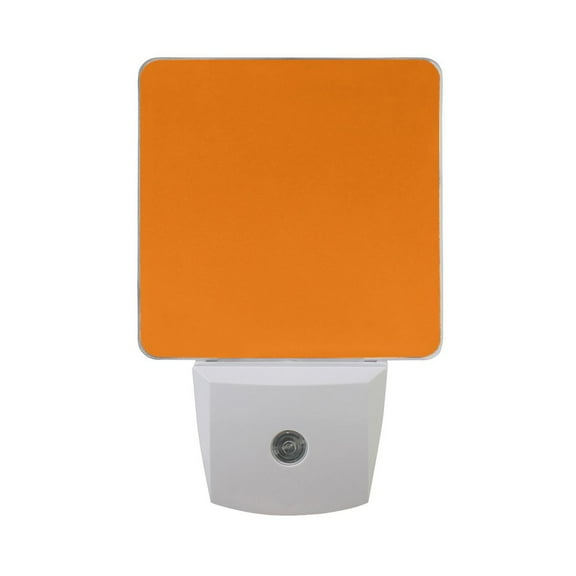 Orange Night Light 2 Pack LED Nightlight Plug into Wall Dusk to Dawn Sensor Soft White