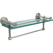 Dottingham 16" Gallery Glass Shelf with Towel Bar (Build to Order)