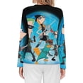 thumbnail image 2 of Phineas And Ferb Women’s Pajama Top 3D Digital Print Sleepwear Trendy Crewneck Pullovers Long Sleeve Shirts 5XL, 2 of 8