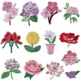 thumbnail image 1 of Juego de Parches de Flores BRI Bordados 13 Piezas Termoadhesivos, 1 of 5