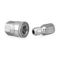 thumbnail image 7 of 2Pcs NPT 3/8 Inch Male and Female Quick Connector Kit Hose Pressure Washer Adapters Stainless Steel Quick Connector, 7 of 7