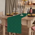 thumbnail image 2 of Table Runners 120 Inches Long Dress Scarves, Dark Green Plaid Farmhouse Coffee/Dining/Kitchen Table Runner for Living Room, Country Vintage Abstract Striped Lattice 13x120 Inch, 2 of 9