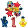 The Ultimate Sesame Street and Friends 1st Birthday supplies Balloon kit