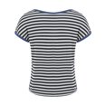 thumbnail image 5 of TODOZO Striped Tshirt Women Workout Shirts Women T Shirts for Women Women's Round Neck Loose Large Size Striped T Shirt Blue 7Xl, 5 of 7