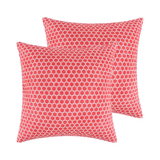 Levtex Home Clementine Spring Quilt Euro Sham Set of 2 Trellis