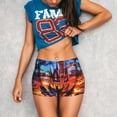 thumbnail image 3 of Fotbe Magical Stained Glass Castle Shorts Sin Costuras – Shorts Deportivos de Cintura Alta para Mujer, Elásticos para Gimnasio, Yoga, Running o Ciclismo-Large, 3 of 8