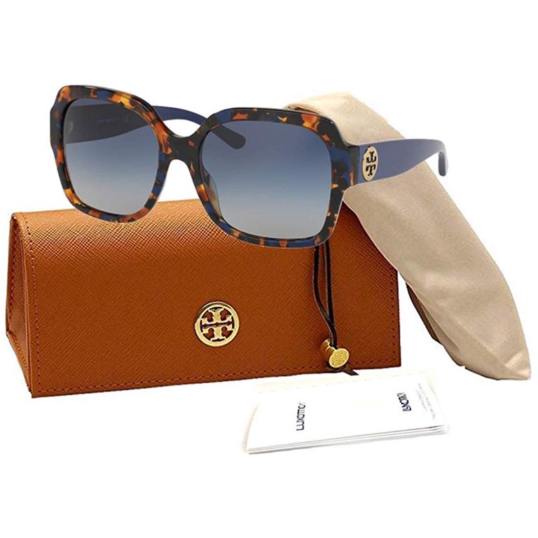 Tory Burch TY7140 17574L 57M Blue Amber Tortoise/Light Grey  display picture 3
