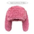 thumbnail image 5 of Winter Plush Hat Cartoon Rabbit Ear Shape Fuzzy Long Hair Photo Prop Keep Warm Ear Cold Weather Windproof Headwear, 5 of 8