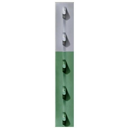 Chicago Heights Steel Green Studded T-Post, 1.33 in. x 7 ft., Pack of 5