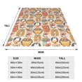 thumbnail image 3 of Salouo Colorful Owls Print Bed Blankets,Flannel Blanket Comfortable Air Conditioning Blanket Lightweight Blanket for Sofa Bed Travel & Couch -50"x40", 3 of 8