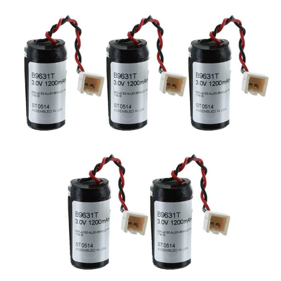 5pc 3V PLC Battery Programmable Logic Co B9631T SLC100 SLC150