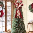 thumbnail image 3 of Cinta Grande De Navidad Bowknot Colgante De Árbol De Navidad 2021 Fiesta De Navidad Decoración Del Hogar Accesorio De Decoración De Año Nuevo Eigraketly HA042682-02, 3 of 5