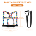 thumbnail image 2 of Walking Safety Harness for Older Kids 3–12 Years, Adjustable Leash Vest for Special Needs, Autism, ADHD, with Strong Grab Handle for Public and Outdoor Safety, 2 of 5